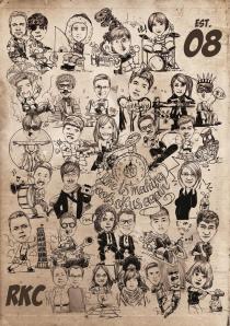 Konsep atau tema buku tahunan sekolah karikatur momentcam by RK Creative