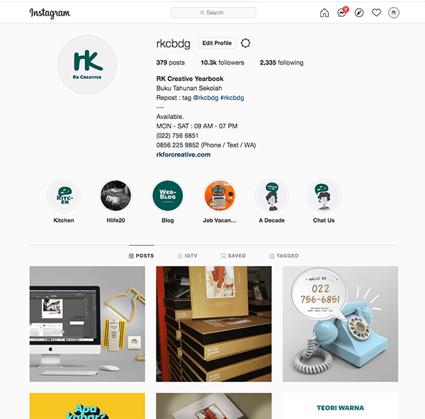 sample buku tahunan produk dan design dari RK Creative bandung